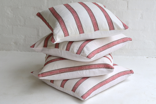 031 Red Detailed Cushions