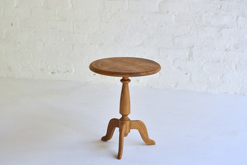 037 D Side tables  short - wooden round