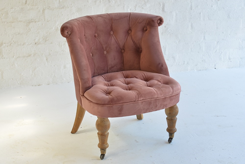 032 Lounge chairs small velvet plum